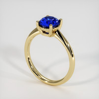 1.47 Ct. Blue Sapphire Ring, 14K Yellow Gold 2