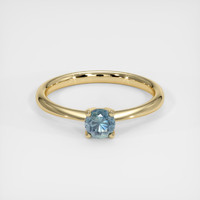 0.47 Ct. Sapphire Ring, 14K Yellow Gold 1