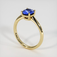 1.13 Ct. Sapphire Ring, 18K Yellow Gold 2