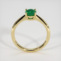 0.90 Ct. Emerald Ring, 18K Yellow Gold 3