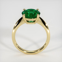 2.22 Ct. Emerald Ring, 18K Yellow Gold 3