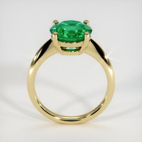 3.81 Ct. Emerald Ring, 18K Yellow Gold 3