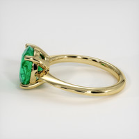 3.81 Ct. Emerald Ring, 18K Yellow Gold 4