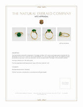 Emerald Ring 2.88 Ct., 18K Yellow Gold Appraisal