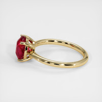 2.76 Ct. Ruby Ring, 18K Yellow Gold 4