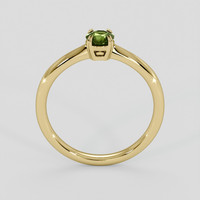 0.39 Ct. Green Sapphire Ring, 18K Yellow Gold 3