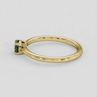 0.39 Ct. Green Sapphire Ring, 18K Yellow Gold 4