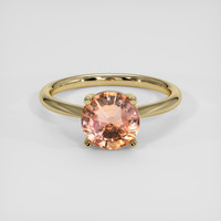 2.36 Ct. Padparadscha Sapphire Ring, 18K Yellow Gold 1