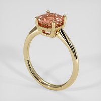 2.36 Ct. Padparadscha Sapphire Ring, 18K Yellow Gold 2