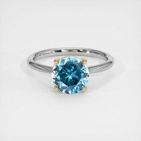 3.38 Ct. Gemstone Ring, 14K Yellow & White 1