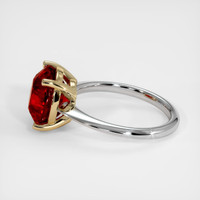 6.06 Ct. Ruby Ring, 14K Yellow & White 4