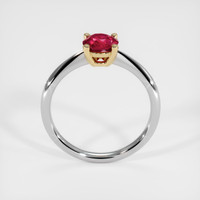 0.94 Ct. Ruby Ring, 14K Yellow & White 3