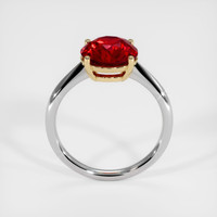 3.18 Ct. Ruby Ring, 14K Yellow & White 3