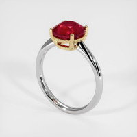 2.76 Ct. Ruby Ring, 14K Yellow & White 2