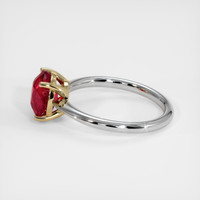 2.76 Ct. Ruby Ring, 14K Yellow & White 4