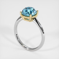 3.38 Ct. Gemstone Ring, 18K Yellow & White 2