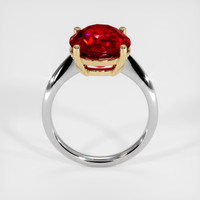 6.06 Ct. Ruby Ring, 18K Yellow & White 3