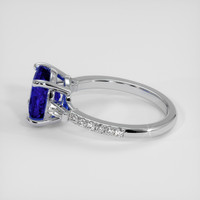 3.52 Ct. Blue Sapphire Ring, Platinum 950 4