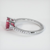 1.80 Ct. Reddish Pink Sapphire Ring, Platinum 950 4