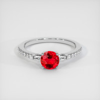 1.07 Ct. Ruby Ring, Platinum 950 1