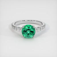 1.78 Ct. Emerald Ring, Platinum 950 1