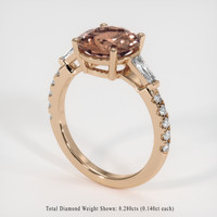 3.34 Ct. Gemstone Ring, 14K Rose Gold 2