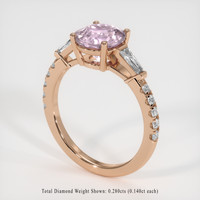 2.62 Ct. Gemstone Ring, 14K Rose Gold 2