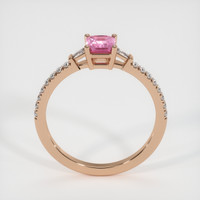 0.77 Ct. Pink Sapphire Ring, 14K Rose Gold 3