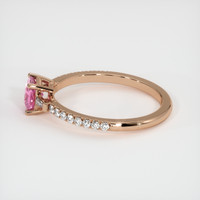 0.77 Ct. Pink Sapphire Ring, 14K Rose Gold 4