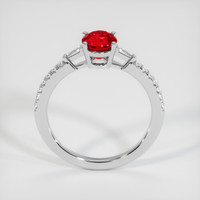 1.10 Ct. Pinkish Red Ruby Ring, 10K White Gold 3