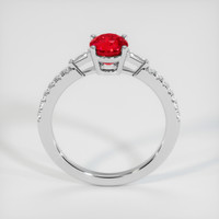 1.20 Ct. Pinkish Red Ruby Ring, 10K White Gold 3