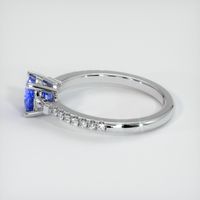 0.94 Ct. Blue Sapphire Ring, 14K White Gold 4