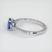 0.59 Ct. Sapphire Ring, 14K White Gold 4