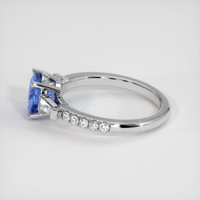 1.34 Ct. Blue Sapphire Ring, 14K White Gold 4