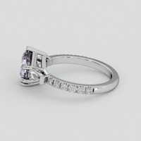 1.83 Ct. Bluish Purple Sapphire Ring, 14K White Gold 4