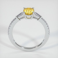 1.42 Ct. Yellow Sapphire Ring, 14K White Gold 3