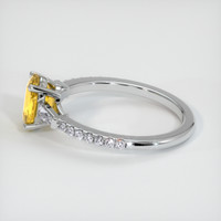 1.42 Ct. Yellow Sapphire Ring, 14K White Gold 4