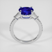 3.52 Ct. Blue Sapphire Ring, 18K White Gold 3