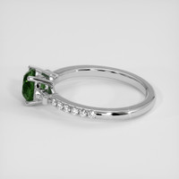 1.16 Ct. Green Sapphire Ring, 18K White Gold 4