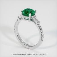 1.78 Ct. Emerald Ring, 18K White Gold 2