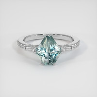 2.44 Ct. Sapphire Ring, 18K White Gold 1