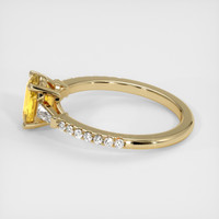 1.42 Ct. Yellow Sapphire Ring, 14K Yellow Gold 4