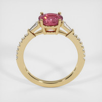 1.80 Ct. Reddish Pink Sapphire Ring, 18K Yellow Gold 3