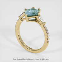 2.44 Ct. Sapphire Ring, 18K Yellow Gold 2