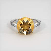 4.16 Ct. Gemstone Ring, 14K Yellow & White 1