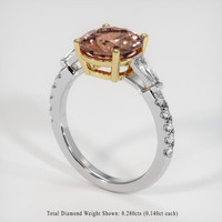 3.34 Ct. Gemstone Ring, 14K Yellow & White 2