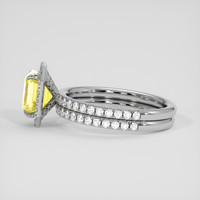 2.94 Ct. Yellow Sapphire Ring, Platinum 950 4