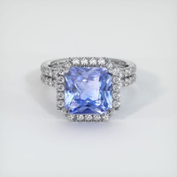 5.03 Ct. Sapphire Ring, 18K White Gold 1