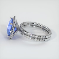5.03 Ct. Sapphire Ring, 18K White Gold 4