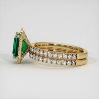 2.10 Ct. Emerald Ring, 18K Yellow Gold 4